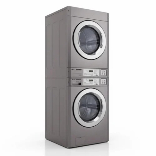 Laundry Washing Machine - Metal, Silver, 220-330V, Electric | Automatic, Energy Efficient, Water Saving, High Capacity, Spin Function, Digital Display, Noise Reduction, Child Lock