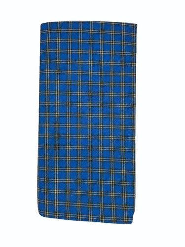 Mens Cotton Blend Lungi - Cotton Blend, Blue, Checked | Comfortable, Durable, Skin Friendly, Casual Wear
