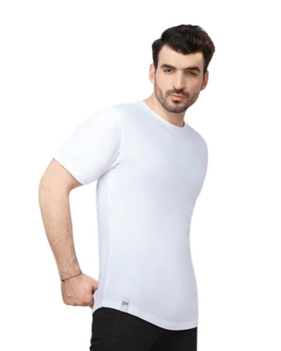 Plain Cotton T Shirt - Cotton, Customized Size, Multiple Colors | Lightweight, Breathable, Short Sleeve, O-Neck, Casual Male