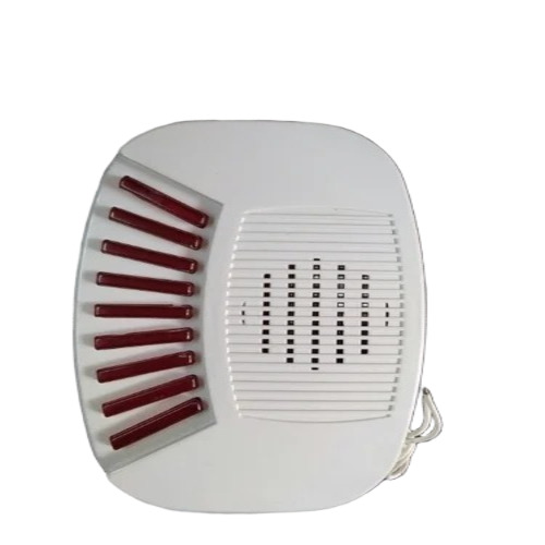 White Musical Door Bells - Plastic, White, Battery Operated | Wired Door, Musical Mantra Sound, Easy to Install