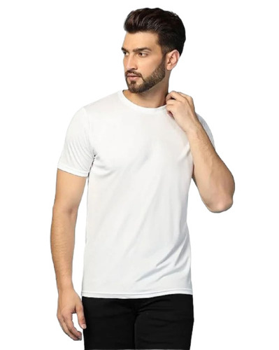 White Sublimation T Shirt - Cotton, Customized Size, Multiple Colors | Light Weight, Breathable, Short Sleeves, Adult Male