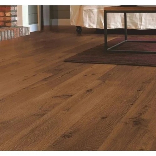 Wooden Flooring - Wood, 1-Inch Thickness, Natural Color | Easy Installation, Non-Slip, Scratch Resistant, Moisture Resistant