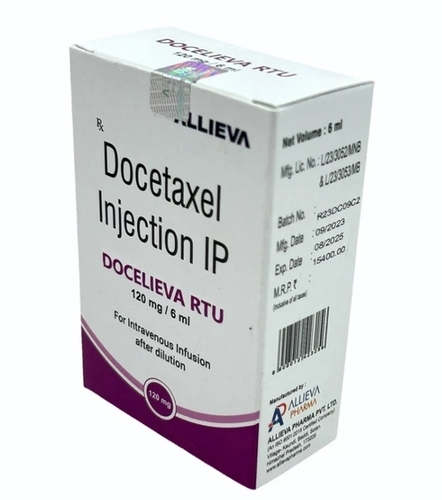 120mg Docetaxel Injection - Sterile Solution 120mg Strength | Intravenous Liquid 24 Months Shelf Life