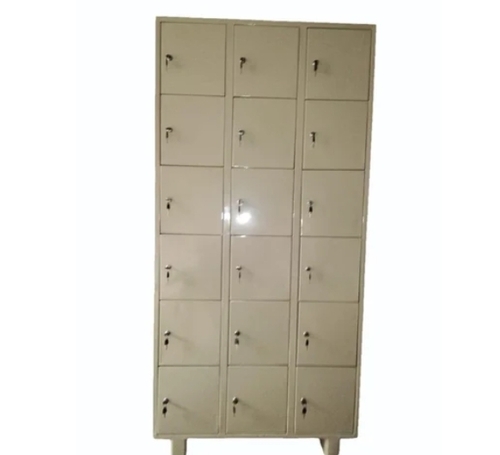18 Door Mild Steel Staff Locker - Mild Steel, Grey, Powder Coated Finish, Rust Resistant, Adjustable Shelves | Spacious Compartments, Secure Locking, Modern Design, Easy Maintenance