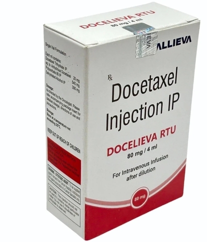 80mg Docetaxel Injection - Sterile Solution, 24 Months Shelf Life | Intravenous, Clinical Grade, Controlled Dosage