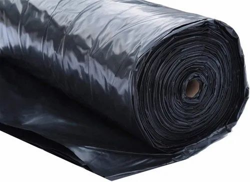 Black LDPE Tarpaulin - LDPE, 10ft x 3m, Black, 150 GSM, UV Stabilized, Waterproof, Double Layer, Fine Finish