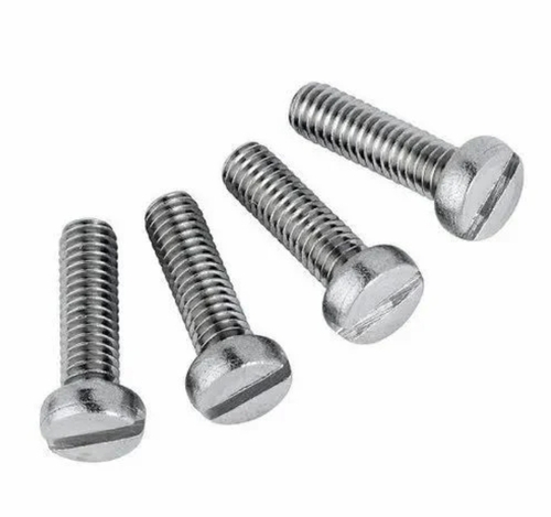 Ch Hd Screws - Stainless Steel, Silver | High Tensile Strength, Corrosion Resistant, Precision Threading, Smooth Finish