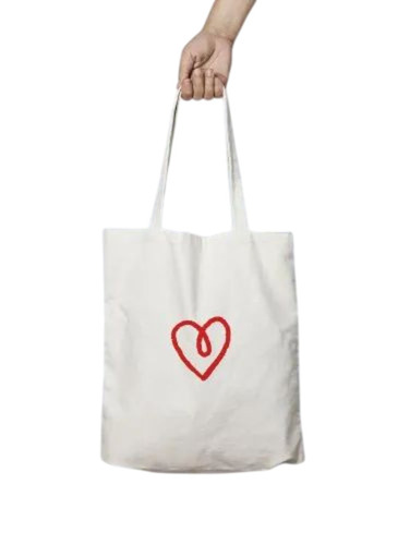 Cotton Printed Tote Bag - Canvas 42x38 cm, Multiple Colors | Loop Handle, Durable, Fine Finished