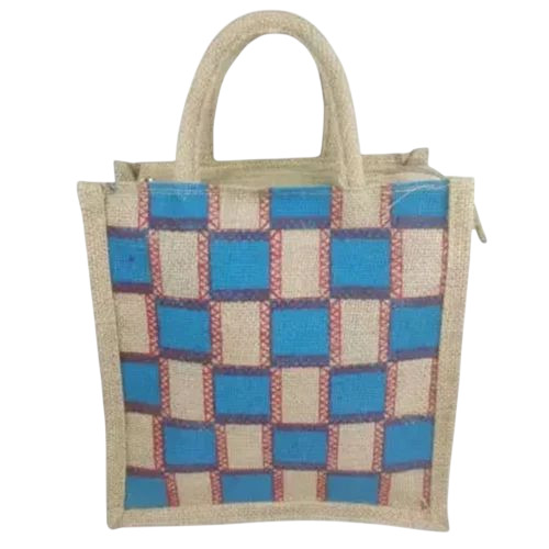 Designer Printed Jute Bag - Durable Rectangle, Multiple Colors, Customized Size | Fine Finished, Flexiloop Handle, Long Lasting