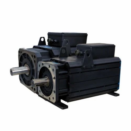 Hydraulic Servo Motor - 200x200 mm Frame, 380 V, Black | Three Phase, Industrial Use