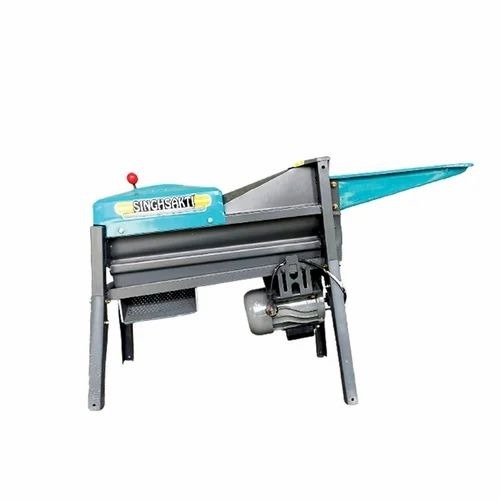Power Maize Motor Operated Thresher - 7 HP, Single Phase, 1000 kg/hr Capacity | Gray and Blue, Automatic Agricultural Use