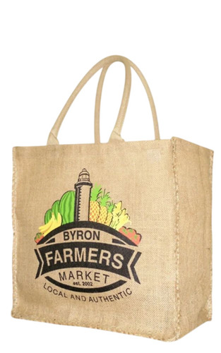 Printed Jute Carry Bag