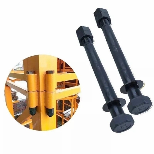 Tower Crane Mast Bolts - Black Hexagon Head, Standard Size | A Grade, Rust Proof, Durable, New
