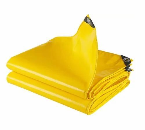 Yellow Hdpe Tarpaulin - HDPE, 5 Meter Width, 100 GSM, Yellow, Laminated Woven, Waterproof