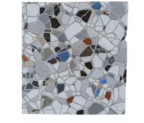 15mm Ceramic Glass Mosaic Wall Tile - 2x2 Feet, Gray | Polished, Glossy, Scratch & Stain Resistant