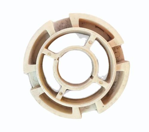 2 Inch White PVC Pump Impeller - PVC, 2 Inch (L), White, Round | Corrosion-Resistant Fluid Transfer for Chemical and Water Applications