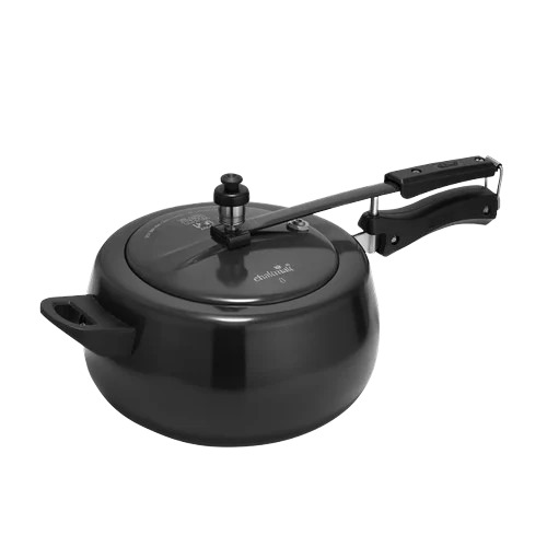 5 Litre Hard Anodized Pressure Cooker - Durable, Leak Proof, Light Weight | Corrosion Resistant, Rust Proof, Polished Finish
