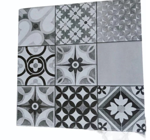 8 Mm Ceramic Tiles 2x2 Feet Grey - Mosaic, Firebrick, Non-Slip, Super Glossy Finish