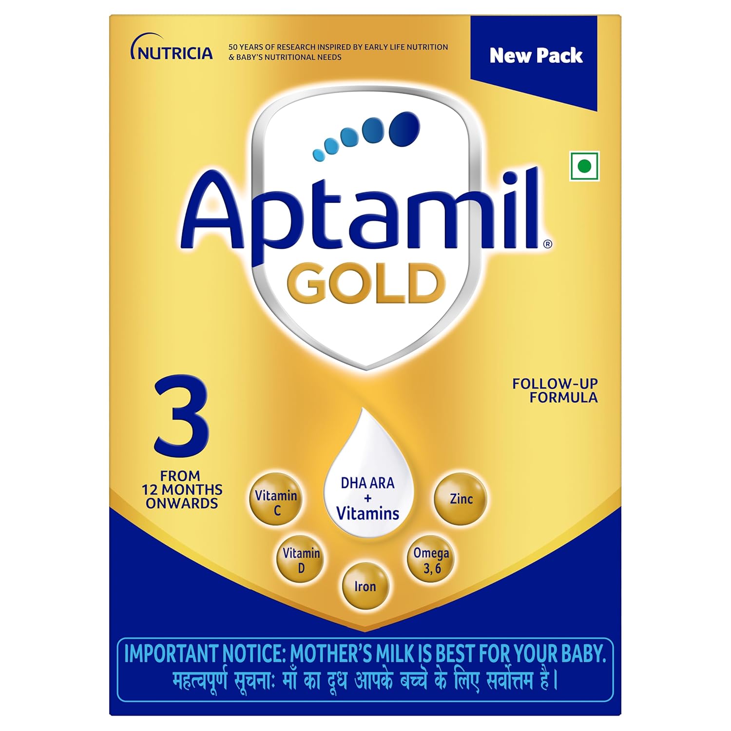 Aptamil Gold Follow Up Infant Formula Milk Powder 400Gm - Age Group: Children