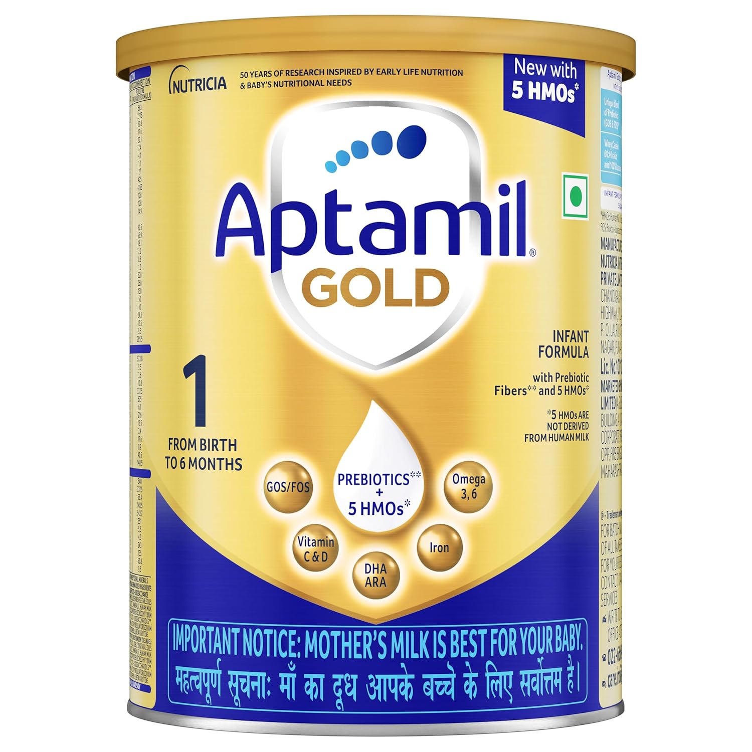 Aptamil Stage 1 Infant Formula With Gos And Fos Tin 400G - Age Group: Children