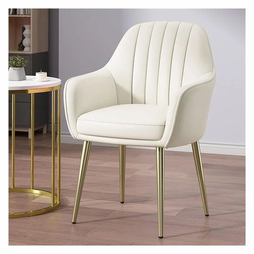 Elegant Look White Living Room Chair - Standard Size, White, Durable Eco-Friendly | Comfortable Indoor Furniture