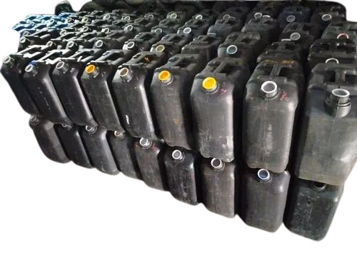 Empty Black 35 Liter Drums