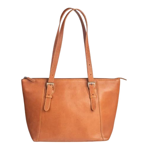 Ladies Leather Bag - Genuine Leather, Standard Size, Multiple Colors | Durable, Comfortable, Polished Finish, Shoulder Handles