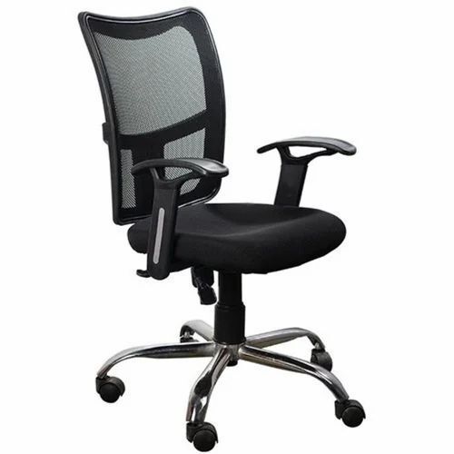 Office Executive Chair - Standard Size, Black | Durable, Eco-Friendly, Lightweight, Foldable
