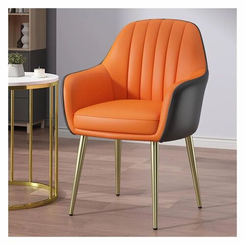 Orange And Black Living Room Chair - Standard Size, Black & Orange, Eco-Friendly Durable Indoor Furniture