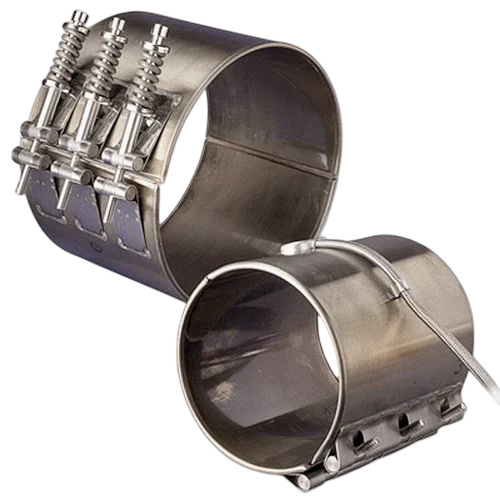 Ss Cover Mica Heaters - Stainless Steel, Silver, 220V Electric | Heavy Duty, Industrial Use, 1 Year Warranty