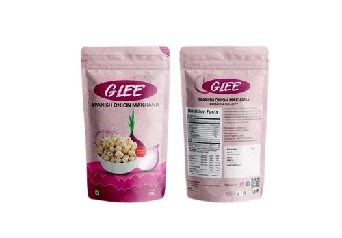 50gm Spanish Onion Makhana - Roasted Dried Snack, White Color | Food Grade, 9 Months Shelf Life, Various Sizes Available