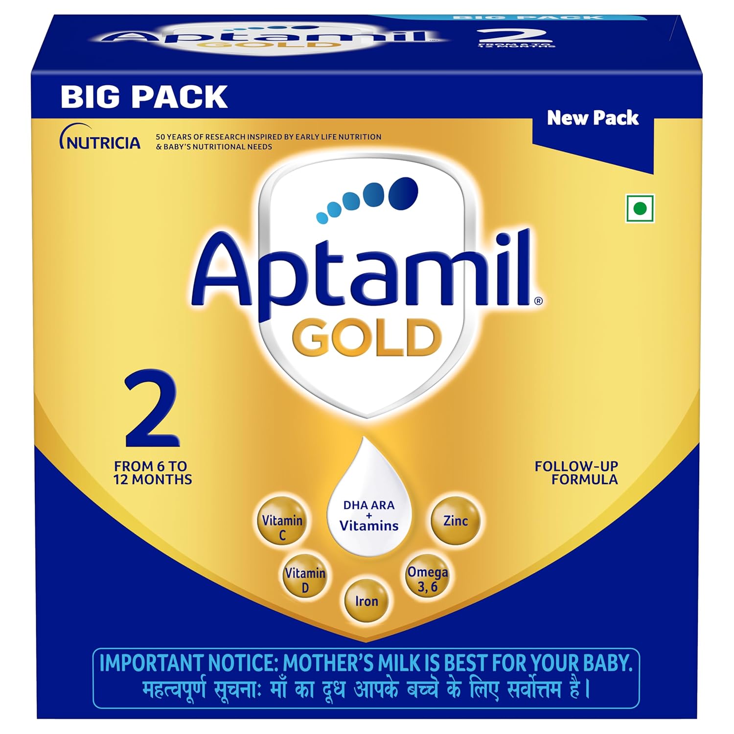 Aptamil Gold Infant Formula Milk Powder 1-2 Kgs Large Pack - Age Group: Old-Aged