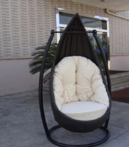 Black One Seater Swing Chair - Standard Size, Various Colors | Modern, Easy to Clean, No Assembly Required