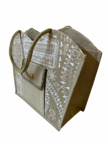 Designer Printed Jute Hand Bags