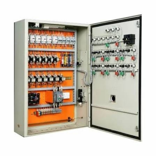 Electric Control Panel Box - Mild Steel, White, Rust Proof | Long Lasting, Durable, Industrial Use