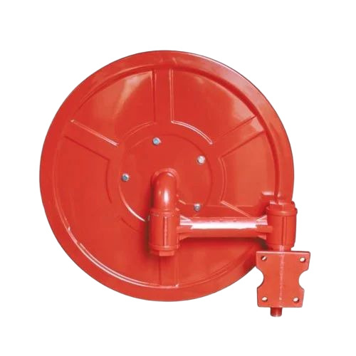 Fire Hose Reel - Mild Steel Red Round | Durable Fine Finished Industrial Use 1 Year Warranty