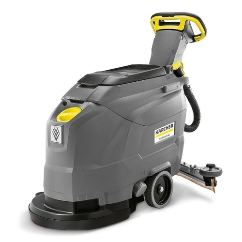 Floor Scrubbing Machine - Metal Standard Size Gray | Durable Long Lasting Electric powered
