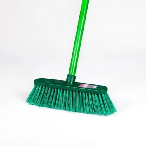 Green Nylon Hard Push Broom
