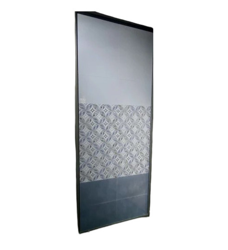 Grey And Blue Printed Wall Tile - Ceramic 12x18 Inches, Semi Glossy | Acid-Resistant, Wear-Resistant