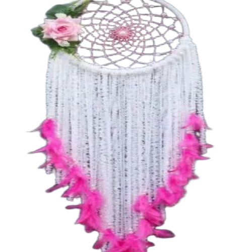 Home Decorative Feathers Dream Catcher - Feather, 12 Inch, Multicolor | Round Shape, Handmade, Home Decoration