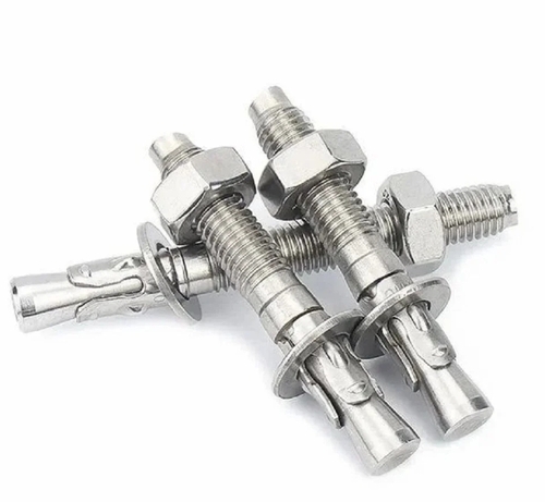 Mild Steel Anchor Bolts - 24mm x 20mm, Silver | High Strength, Corrosion Resistant, Precision Engineered, Durable, Industrial Grade