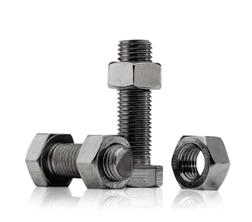 Mild Steel Nut Bolt - Mild Steel 40mm Diameter 6 Inch Length, Black | High Strength, Corrosion Resistant, Durable, Precision Engineered