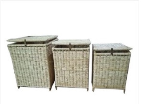 Natural Bamboo Cane Laundry Basket - Multi Color Cane, Lightweight | Easy to Clean, Low Maintenance, Tested Quality