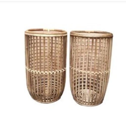 Natural Cane Baskets - Cane, Brown | Light Weight, Easy to Clean, Low Maintenance