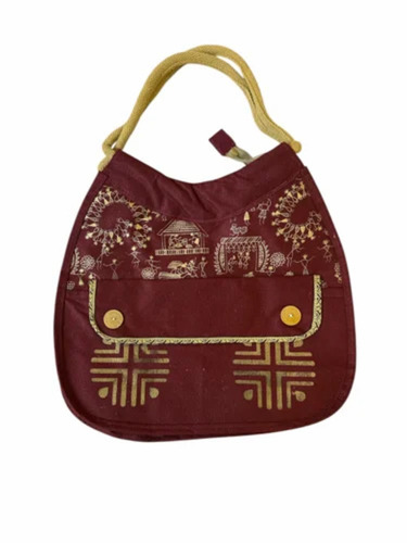 Printed Jute Hand Bags - Durable 2 KG Capacity, Multiple Colors, Hand Length Handle, Printed Pattern