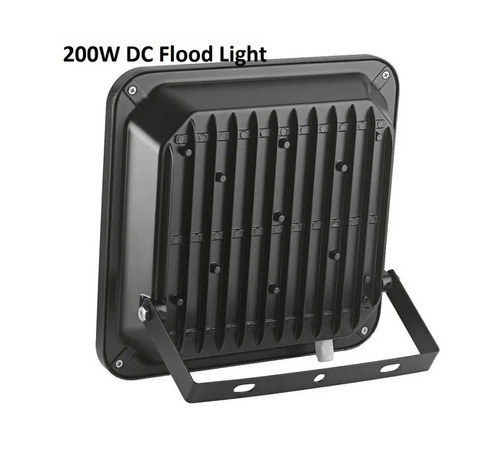 200W DC LED Flood Light - Aluminium Base, Black/White, Pure White, 220V, IP55 | Outdoor, Easy to Install