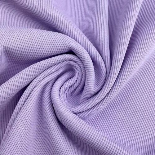 2x2 Rib Lycra Fabric - Cotton Spandex, 44 Inch, Multiple Colors, 240 GSM | Lightweight, Breathable, Plain Weave