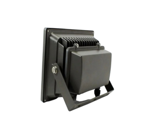 50W LED Flood Light - Plastic, Rectangular Frame, Cool White, E27 Base, IP40, 220V, Black & White, Outdoor, Easy to Install