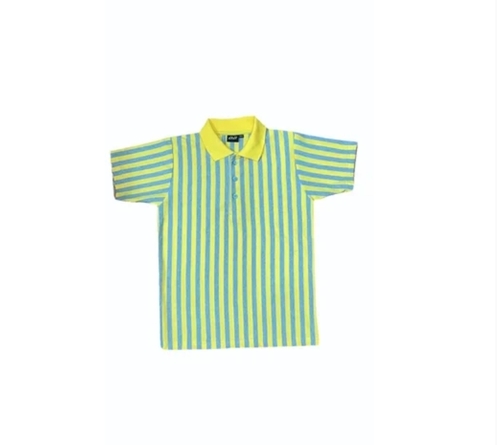 Boys Yellow Linning Cotton T Shirt