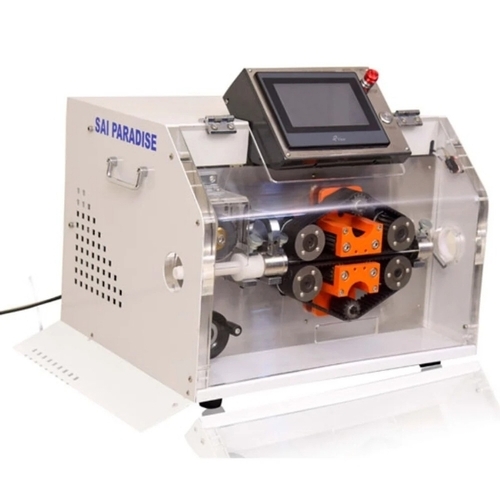 Ct-999s Corrugated Tube Cutting Machine - Steel, White & Black, 220V Motor | Automatic, High Efficiency, High Torque